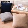 Drawn Pillow Case Car Sofa Cushion Flannel Pillow Bed Head Back Square Pillow Cushion Cover Solid Color