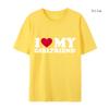 I Love My Girlfriend and I Love My Boyfriend Printed T-shirt Couple Fashion Sports t-Shirt Harajuku Casual Top