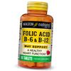 Folic Acid, Vitamins B6 and B12, Folic Acid B6 & B12, 90tab (36529045)