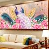 5D Diamond Painting Kit Peacock Diamond Embroidery Animal Flower Diy Wall Painting Cross Stitch Living Room Bedroom Home Decor