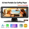 Portable 6.9 Inch Car Radio Wireless Carplay Display HD IPS Touch Screen Player Mirror Link FM BT DSP AUX Built-in Youtube