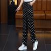 Women's Summer Polka Dot Wide-Leg Pants - High-Waisted, Lightweight, Versatile, Casual Fashion.