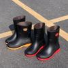 Men New Design Rain Boots PVC Anti-slip Lightweight Waterproof Water Shoes for Outdoor Use