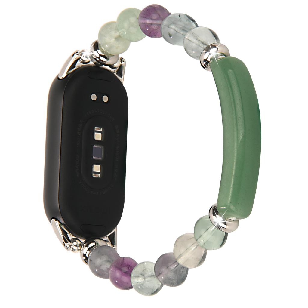 For Xiaomi Smart Band 9/8 Watch Strap Stylish Beaded Bracelet Wrist Band