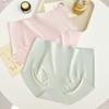 Solid Color Ice Silk Panties Seamless Underwear for Women Comfortable Breathable Briefs