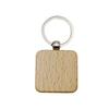 Wood Blank Keychain Ring Home Door Car Key Chain Holder Backpack Purse Decoration Keyrings DIY Signs Tag Making Ornament