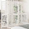 VidaXL Room Divider 5 Panels, Room Separator, Privacy Screen, Living Room Bedroom Screen, White Wood 358741