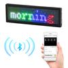 1pc Bluetooth LED Digital Badge Insignia Business DIY Programmable Scrolling Message Board Rechargeable LED Display Name Badge