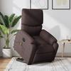 VidaXL Electric Massage Recliner Dark Brown Fabric 3204865