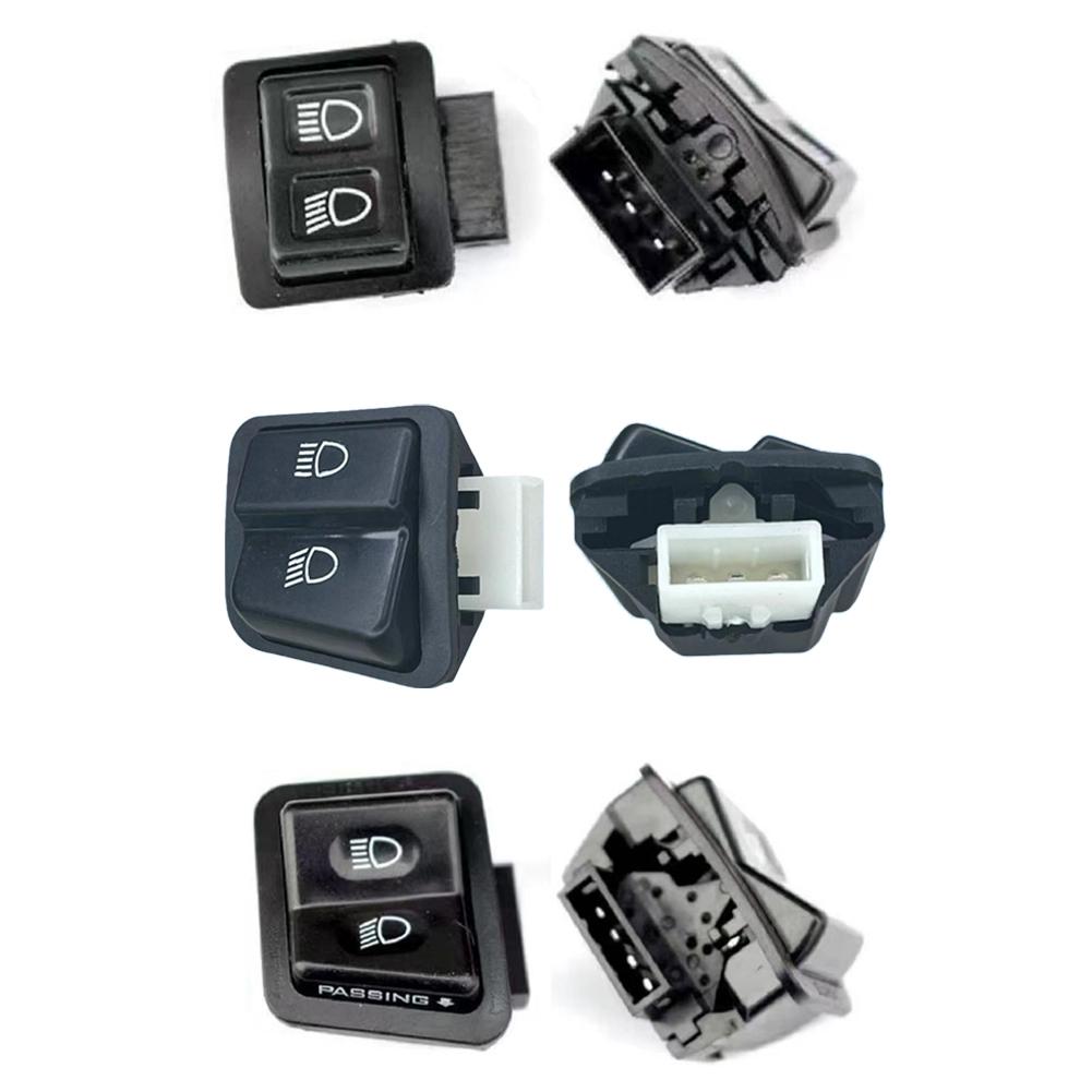 6Pcs Motorcycle Head Light Horn Dimmer Turn Starter Single Headlight Switch Button For Honda Suzuki ATV Moped Scooter