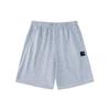 Training Series Solid Color Logo Mid Waist Straight Leg Five Point Shorts Men Shorts Gray 152327318-1