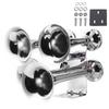 Akozon145DB Train Air Horn Kit 4 Trumpets Loud Train Horn 160mmDia 120 PSI Air Compressor for Van Most 12V Vehicles Trucks, Cars, Boats,