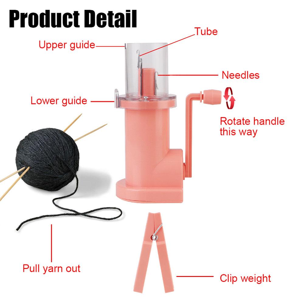 Creative Knitting Machine Tricotin Machine Craft Bracelet Weave Tool Embellish Hand Knit Portable Hand-Knitted Loom Spool Knitter Sewing Accessories