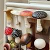 1PC Mushroom Model Creative Walls Tiles Adornment Self Adhesive Decorations 11 Styles