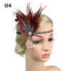 Women Beaded Flapper Performance Headwear Elastic Hair Accessories Vintage Masquerade Party Headpiece Cosplay