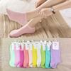Women's Summer New Solid Color Candy Color Boat Socks
