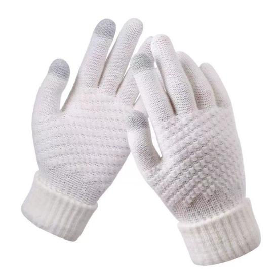 Winter Gloves for Women Elastic Touch Screen Warm Gloves Thermal Knit Fleece Lined Gloves for Cold Weather
