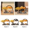 3D Moving Sand Art Picture Decor Ornament Gift Figurine Hourglass Round Glass