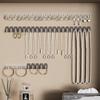 Adhesive Mini Hooks Necklace & Jewelry Display Rack - No-Drill Wall-Mounted Organizer