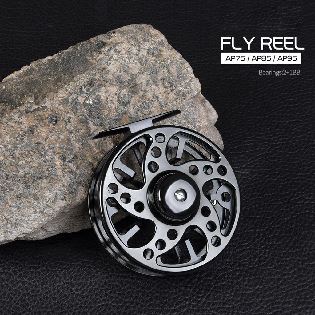 Fly Fishing Reel with Aluminum Body 3/4 5/6 7/8 Fly Fishing Reel 2+1BB 1:1 Spool Fly Reel Fishing Accessories for Trout