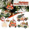 Christmas Wooden Car Hanging Car Christmas Tree Hanging Christmas Decoration