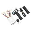 Controller Throttle Grip Set 12V500W Electric Speed Controller Display Throttle Rubber Grip with Circuit Protection