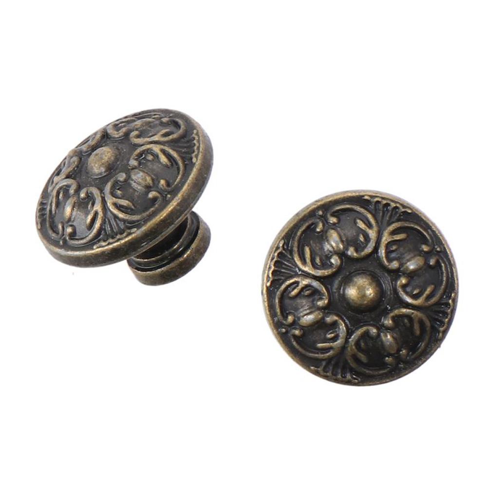 Bronze Closet Door Knoks Solid Round Cabinet Knobs  for Warehouse, Glass Door& Garden Door
