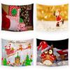 Cartoon Santa Claus Creative Print Pattern Tapestry Home Bedroom Living Room Wall Decoration Background Fabric Tapestry