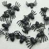 50pcs Halloween Spiders Decorations Small Black Plastic Spiders Haunted House Spider Decoration Simulation Tricky Toy