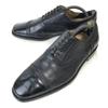 80s-90s? Vintage/FLORSHEIM Imperial/Leather Semi-Brogue Straight Tip Shoes/10.5EEE/28.5/Black/