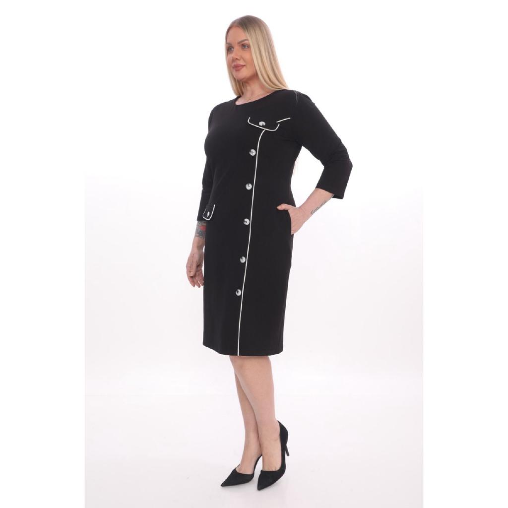 X Modapo Woman Buttoned Big Size Dress