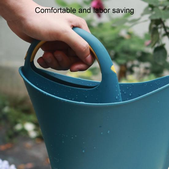 2L Watering Can Long Mouth Wear-resistant Large Capacity Flower Watering Can with Handle Garden Supplies