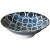Awasaka Salad Approximately Diameter X Microwave and Dishwasher Made In "Brush Blue" 100-round Bowl/noodle Bowl, 25.5cm 7.5cm Height, Safe, Japan,