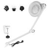 8X Magnifying Glass Clip Light LED Magnifier Light Lamp for Beauty Study Nail Art Tattoo