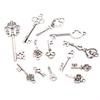 13Pcs Vintage Metal Mix Style Key Charms Pendant Jewelry Making Old Looking