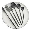 Black Matte Tableware Stainless Steel Dinnerware Set  Knife Fork Spoon Chopsticks Kitchen Flatware Silverware Luxury Cutlery