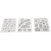 3Pcs Transparent Stamp Rubber   Journal Album Decoration Craft Gifts Accessories