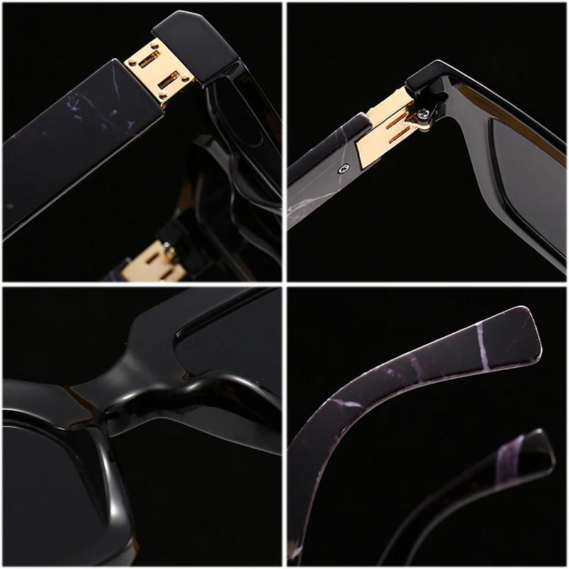 Fashion Square Women Luxury Sunglasses Vintage Candy Color Clear Gradient Eyewear  Punk Sun Glasses