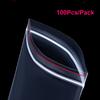 Premium Quality Transparent Sealable Bags for Plastic Storage, 100Pcs with Self Sealing