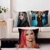 A-Avril Lavigne Maple Design Cushion Cover Happy Autumn Harvest Decor Holiday Decorati Pillow Cover