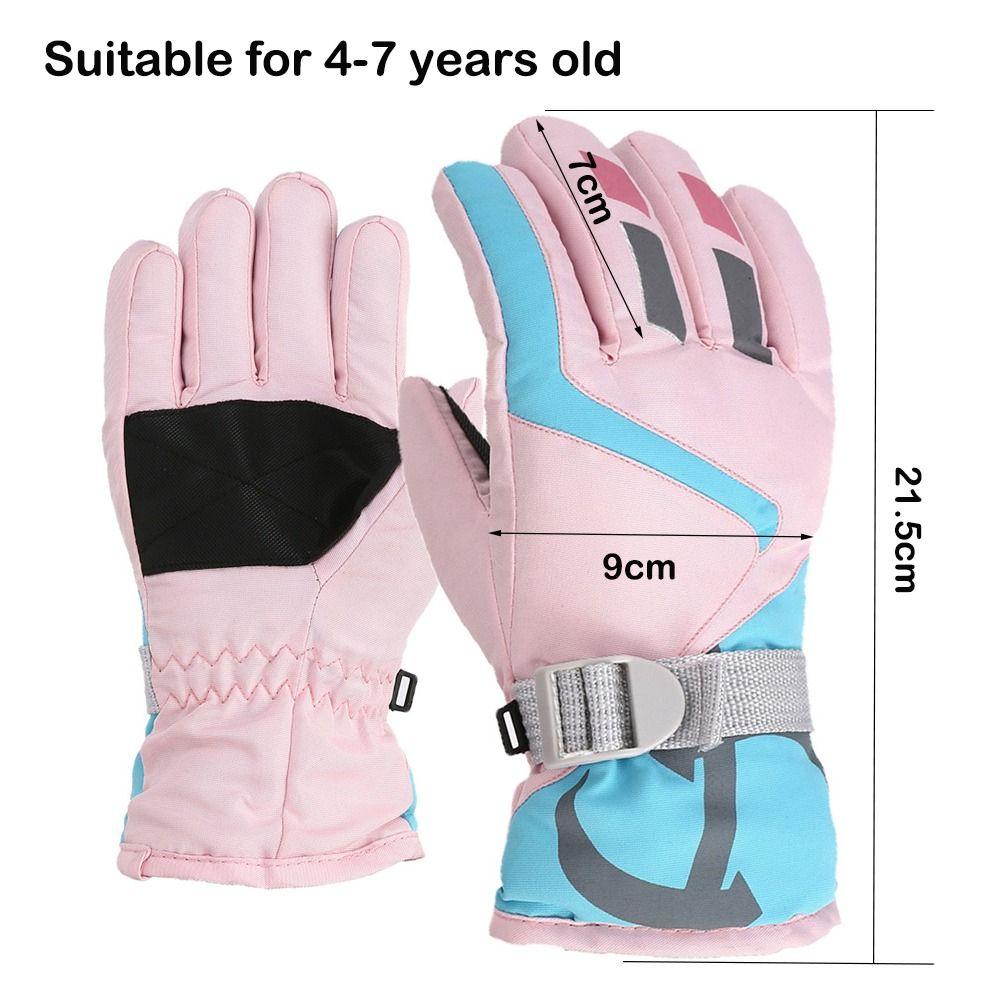 Windproof Children Ski Gloves Non-slip Winter Warm New Fashion Kid Gloves Mountaineering
