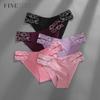 FINETOO 3Pcs/Set Seamless Underwear for Women Sexy Panty Breathable Panties