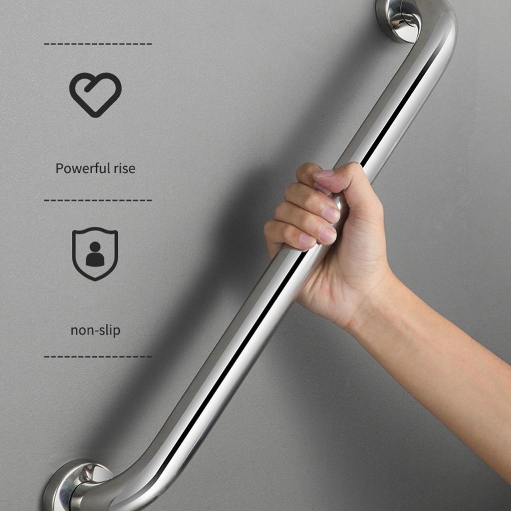 Bathroom Grab Bar 304 Stainless Steel Bathroom Safety Rail for Elderly Disabled Metallic Color