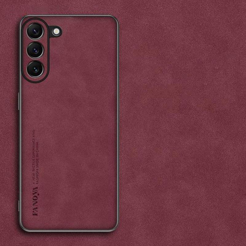 Sheepskin Leather Case For Samsung A54 A15 A05 A34 Soft Silicone Bumper Phone Case For Galaxy S24 Plus S23 S22 Ultra S21 FE Slim Phone Cover