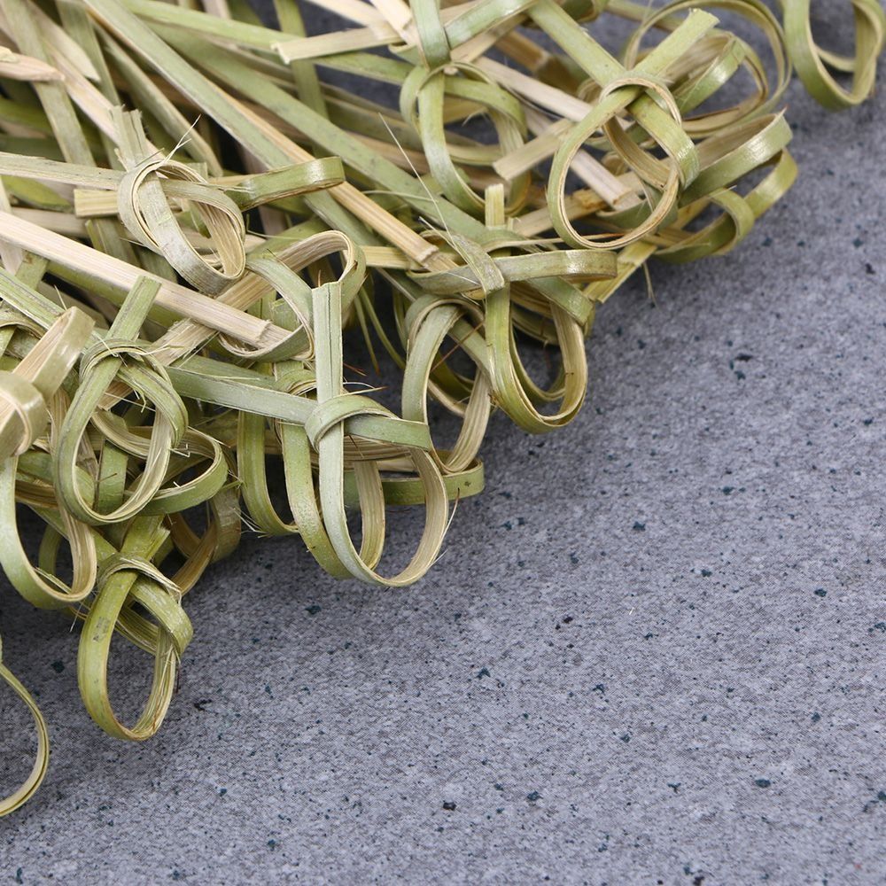 100pcs Bar Tool Bamboo Knot Disposable Bamboo Knot Skewers Household Fruit Forks