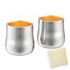 Tumbler Stainless Steel Double Wall Fashion Sakura Pair Surface 24K Gold 230ml Made In Japan with SimpleBag Made In J-kitchens 18-8 (Inner Plated)
