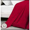 Flat Sheet - Red - 180x290 Cm - 100% Cotton - Machine Washable - 1 Person