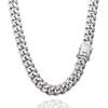 Cuban Width Miami Cuban Kihei Chain Cuban Cuban Hip 20 Silver [Puente] Necklace, 12mm, 50cm, Necklace, Chain, 18k, Necklace, Men's, Chain, Zirconia,