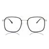 Full Rim Square Black Silver Smartbuy Collection Felt Mtr 90g Fashion Unisex Eyeglasses