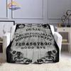 Satanic Gothic Witchcraft Blanket Ouija Board with Hands Occultism Flannel   Soft Four Seasons Portable Camping